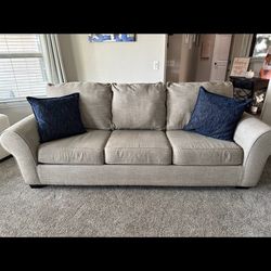 Living Room Couch, Oversized Chair W/ Ottoman.
