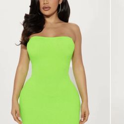Layla Textured Maxi Dress - Neon Green Medium 