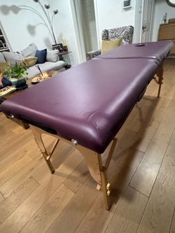 Portable Massage Table – Purple, Folding