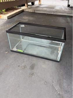 Zilla Critter Cage 40 gallon breeder Reptile terrarium with sliding screen top
