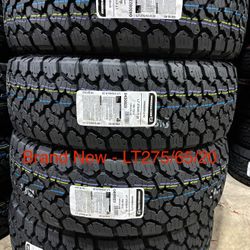 (4) - LT275/65/20 General Grabber A/TX Tires