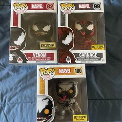 Funko Symbiote Lot. Venom, Carnage and Anti-Venom