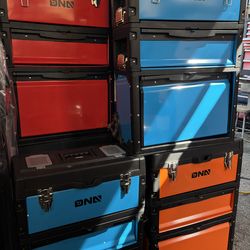 DNA tool boxes three piece with wheels