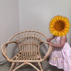 Rattan toddler chair indoor/outdoor