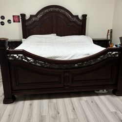 Bed  Frame And 2 Night Stands 