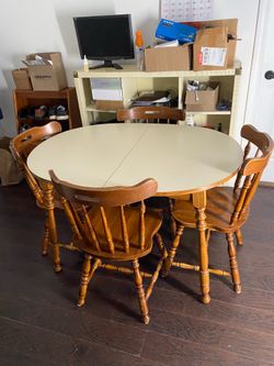 Solid wood dining set