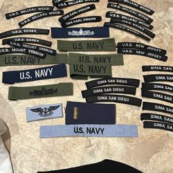 37 Pc Lot US NAVY Patches 