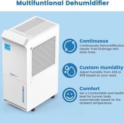 Dehumidifier 4,500 Sq.Ft, Smart Humidity Control