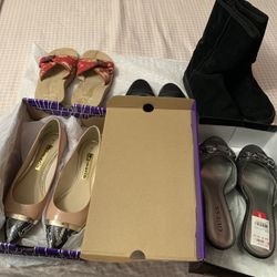 2new Shoes And3 Shoes Used For $20