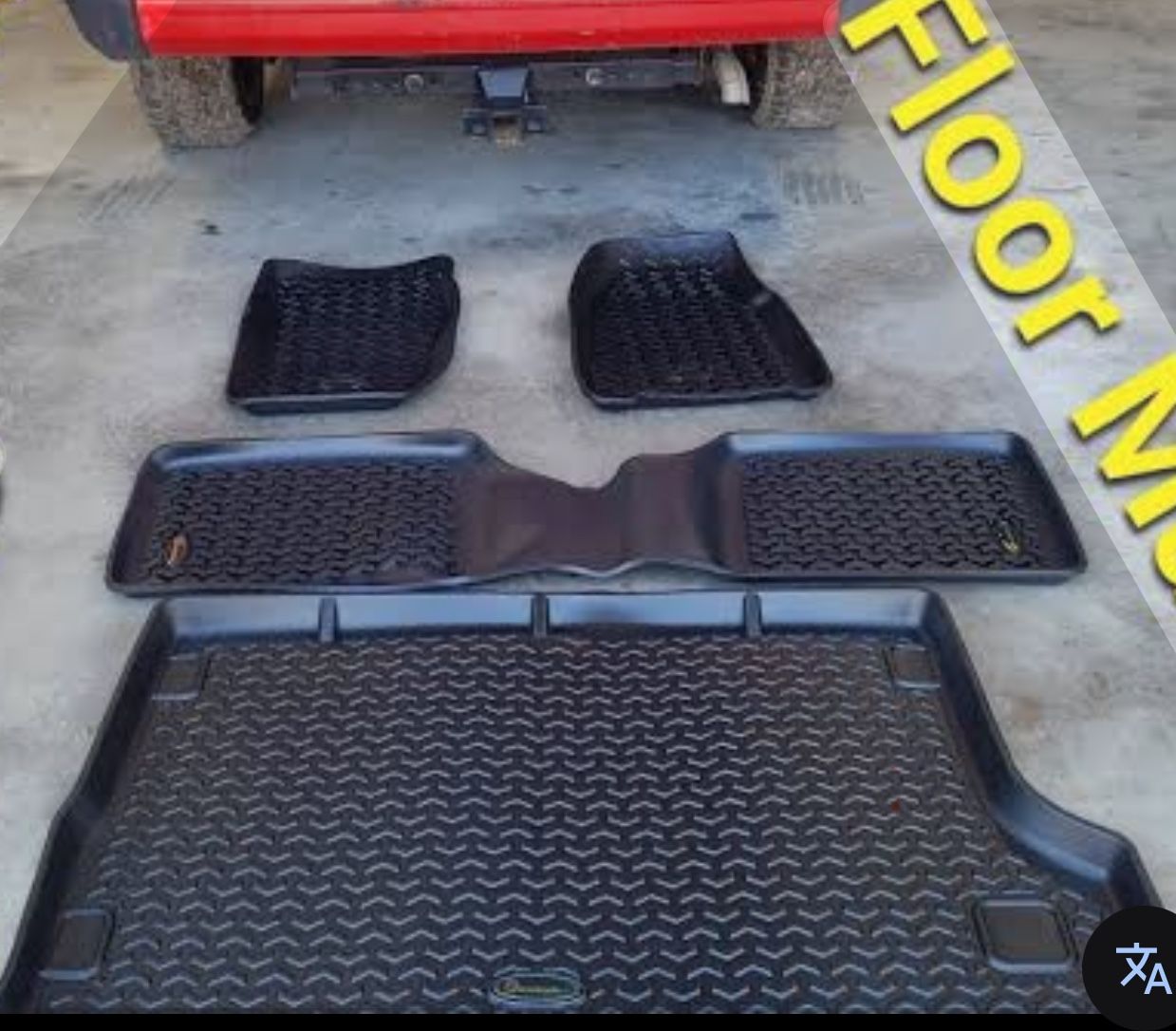 Jeep Cherokee xj quadratec heavy duty full set floor mats