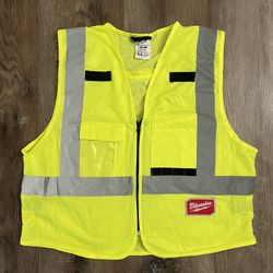 Milwaukee Neon Reflective Safety Vest - Size S/M - Construction Vest