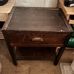 Nightstand w/ drawer & shelf