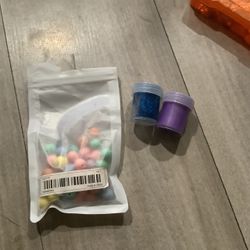 Craft Beads and Glitter Set