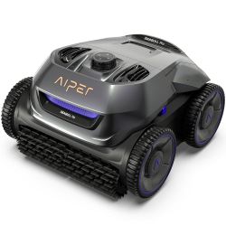 AIPER Cordless Robotic Pool Cleaner, WavePath Navigation, Wall-Climbing, Quad-Motor, 150 mins Runtime for Inground Pools up to 1,600 sq.ft, Seagull Pr