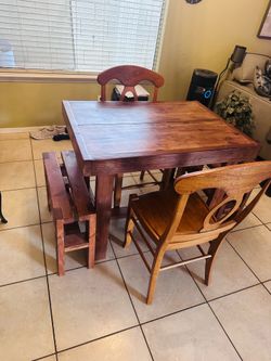 Asian tradition table with chairs