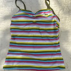 Lacoste multicoloured striped tank