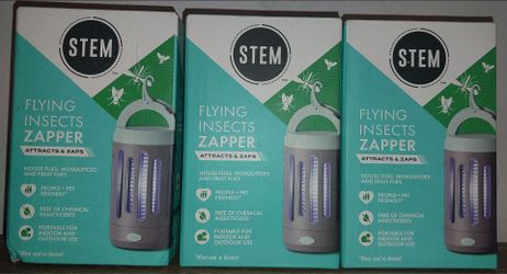 3 Packs of Stem Flying Insect/Bug Zapper USB Port Cable Included