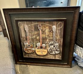 Guitar Print Art Work For Wall