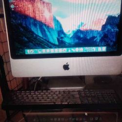2007 Nice IMac 20 Inch El Capitan OS, Runs Excellent With Mouse And Keyboard Aluminum Finish
