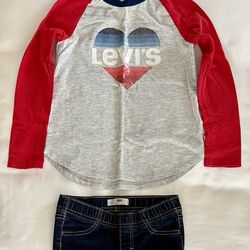 Girls 2 Piece Levi’s Outfit 