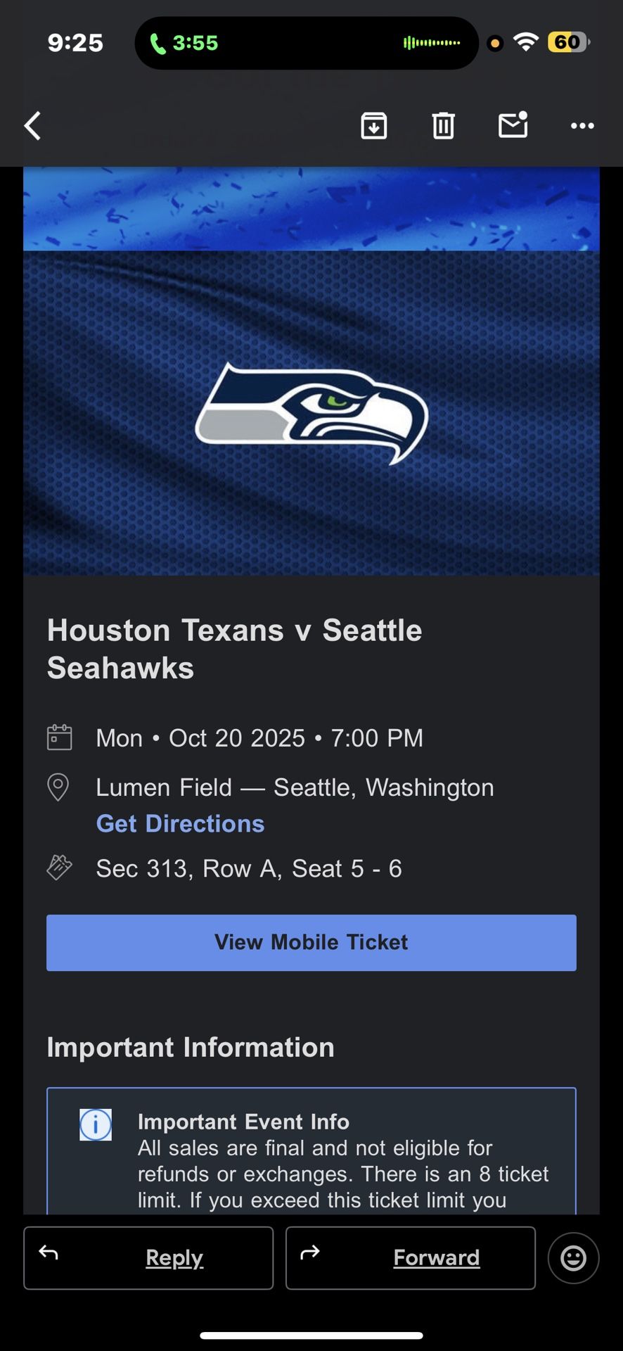 Seahawks Tickets