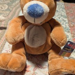 New W Tag Nuby Tickle Toes Plush Bear (It Laughs)