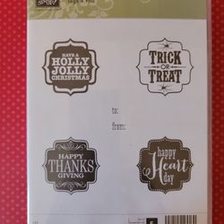 Stampin' Up! Rubber Stamp Set- Tags 4 You
