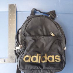 Adidas Small Mini Backpack Travel Micro Bag Black