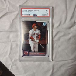 Shohei Ohtani 2022 Bowman Chrome PSA9
