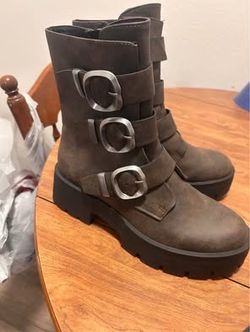 New Madden NYC Buckle Platform Boots