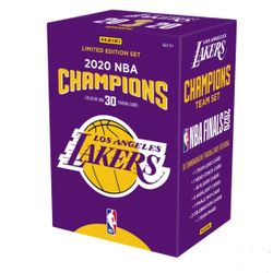 Los Angeles Lakers 2020 NBA finals Champions Panini Cards 