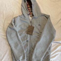 Grey Burberry Zip Up