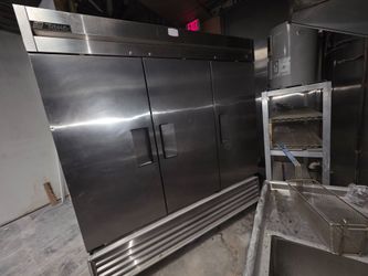 True 3-Door Commercial Reach-In Freezer (Model T-72F) – As Is / Untested