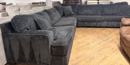 Delivery Available Ashley furniture, charcoal, gray 3pc sectional couch retails 2400