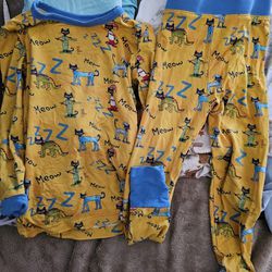 The Sleepy Sloth X Bedtime Blues - PETE THE CAT Two Piece jammies 3t