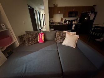 Couch and dining room table