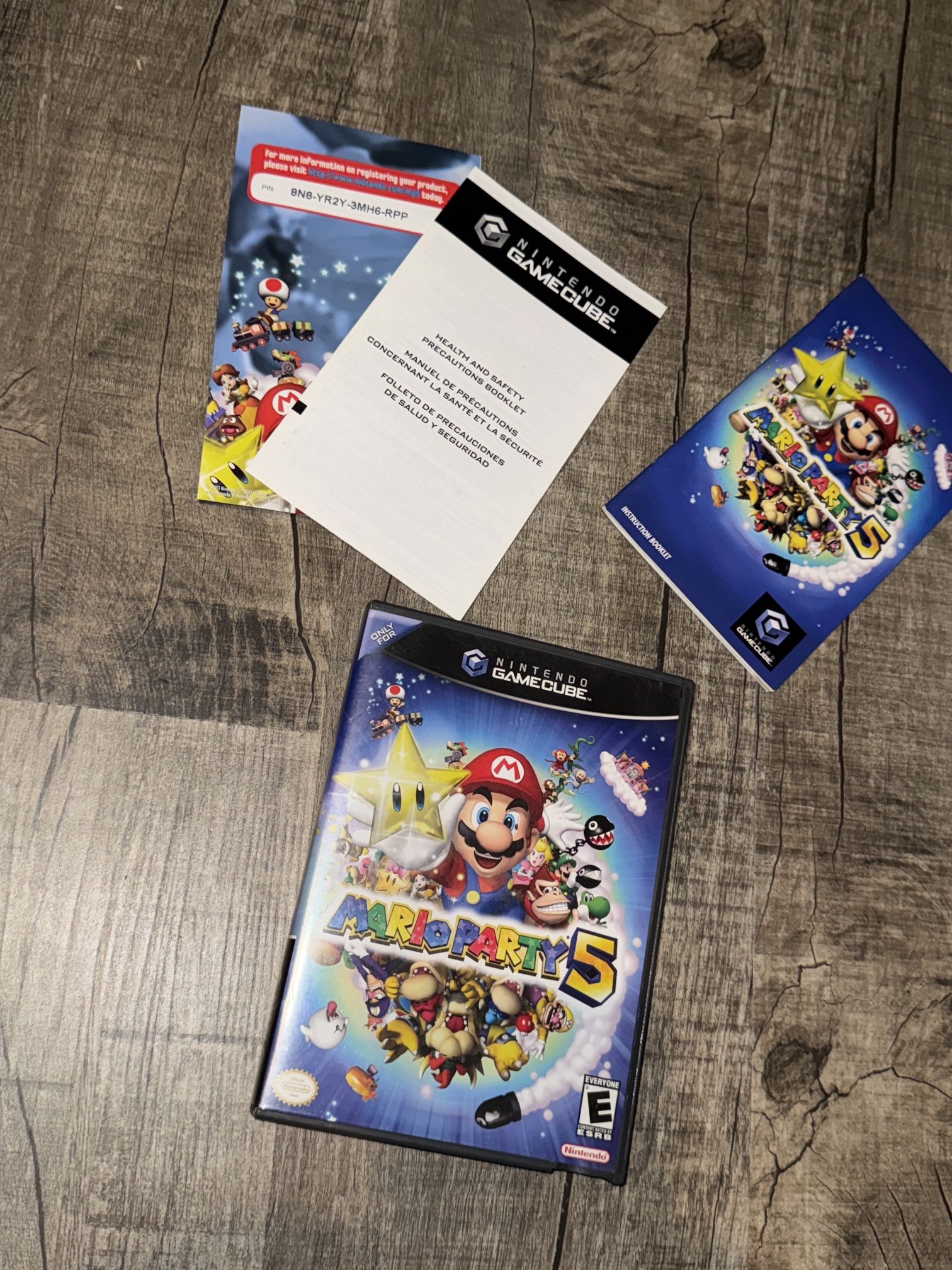 Mario Party 5 (Nintendo GameCube, 2003) CIB Complete Inserts Tested Working