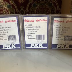 3 PKK Ultimate Collection Acrylic Card Holder  (New)