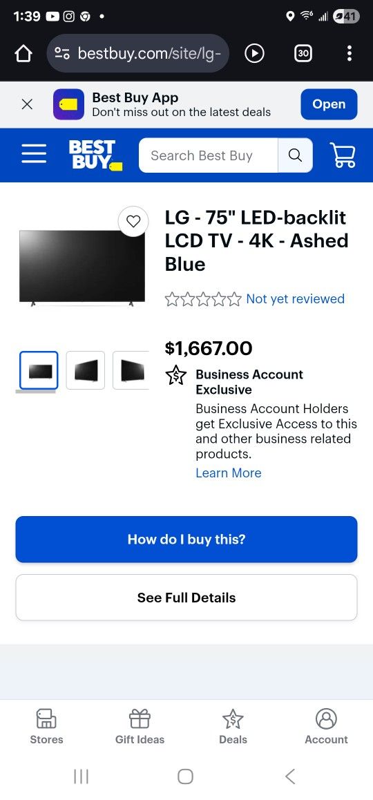 Tv 75" TLC