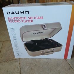 Bauhn Bluetooth Suitcase Record Player New 