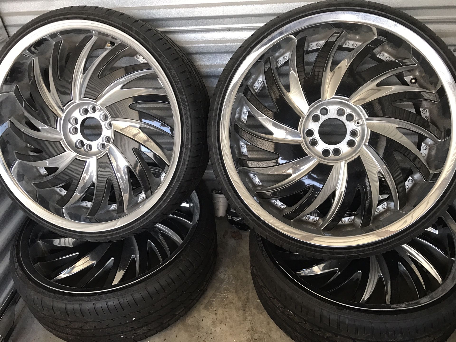 22 inch rims and tires Universal fit