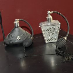 Beautiful vintage perfume bottles