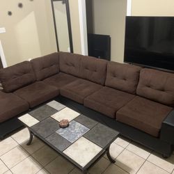 🤎✨Beautiful 2pc Sectional Sofa Set
