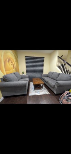Flawless  Living Spaces Couch , Love Seat , and Coffee table