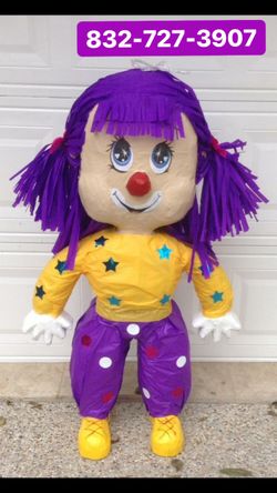 Boy and girl Clown piñata