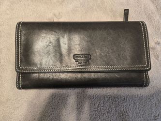 All black coach wallet