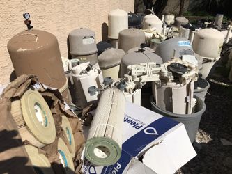 HAYWARD/ PENTAIR WATERWAY FILTER LIDS, BOTTOMS FOR MULTIPLE MODELS AND OTHER MISC. POOL SUPPLIES ($50 -$100) OBO