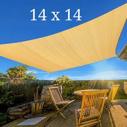 NEW Patio Awning Sunshade Canopy Top Sail 14x14 Feet 