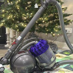 Dyson - DC39 Animal HEPA Bagless Canister Vacuum - Iron/Purple