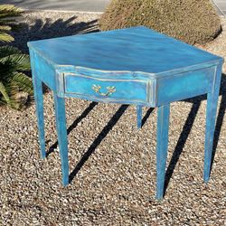 Beautifully Painted Corner Desk 